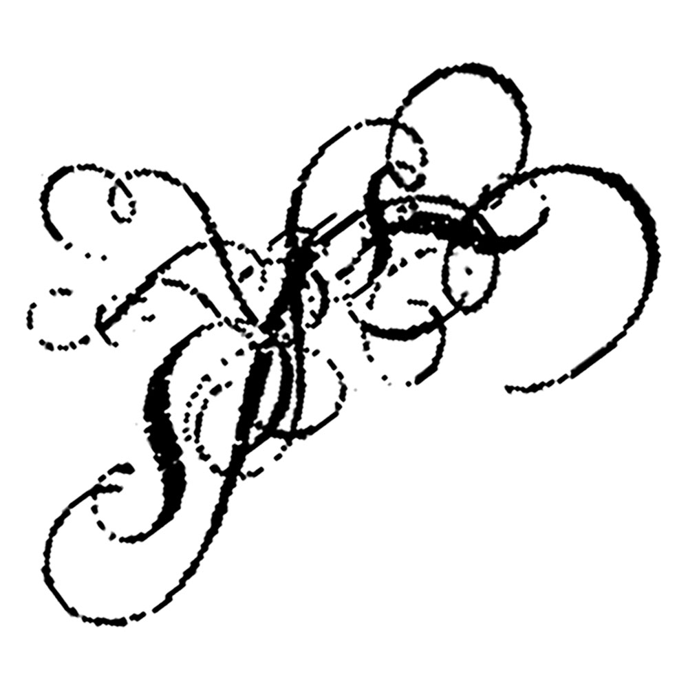 #1572 - Distress Flourish - Flourish